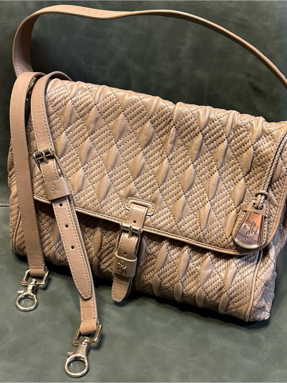 Cole Haan Quilted Leather Shoulder Crossbody Bag